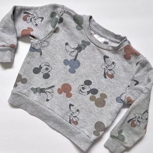 Mickey Mouse & Friends © Disney Graphic Motif Crew Neck Pullover Sweatshirt